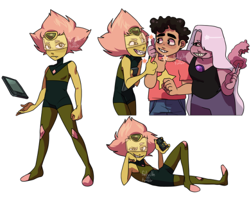 feliville:two Peridots + a Shorty Squadthey’re stickers at my Redbubble shop, btw!(Please Do Not Rep