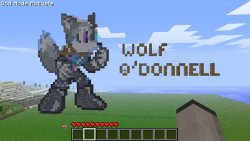 ask-wolf-odonnell:  (I didn’t draw today at all so I figured I would give you guys this pixel art I made about, oh, a year and a half ago? I was digging through Facebook when I re-discovered it.)oh god help me I’m made of blocks