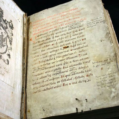 muspeccoll:#ManuscriptMonday: The oldest complete manuscript in Special Collections, a copy of Prisc