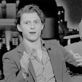 tomhollanddaily:

Tom Holland on Jimmy Kimmel Live! on December 13, 2021. #tom holland #his hair looks amazing wow #wow