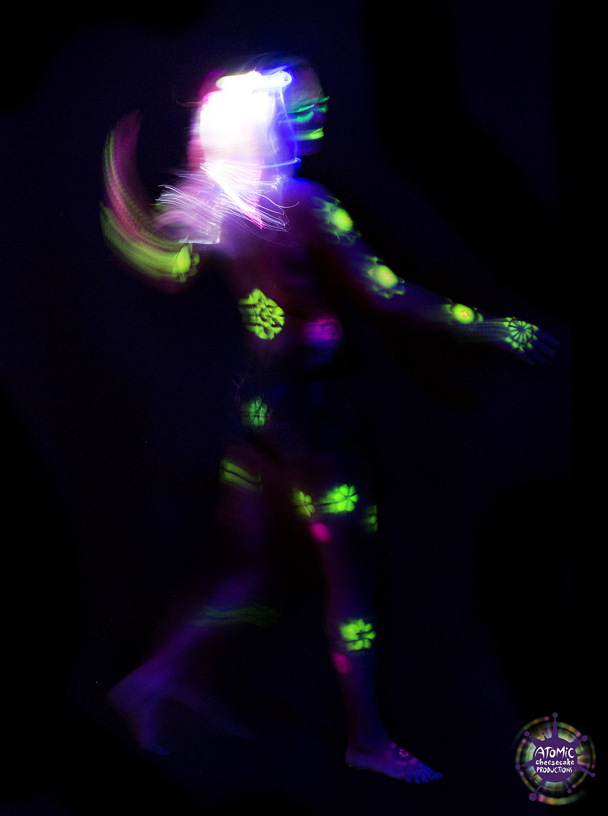 lindseywindfall:  Blacklight liquid latex &amp; light!Â   Photos By: Ryan Suits,