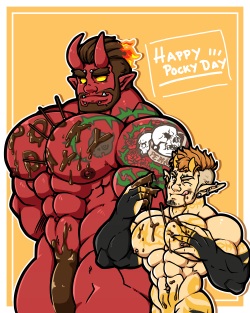 shiartfarts:  11/11, HAPPY POCKY DAY!With