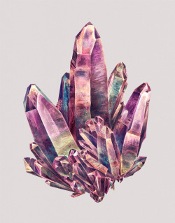 itscolossal:  Mineral Admiration: Watercolor