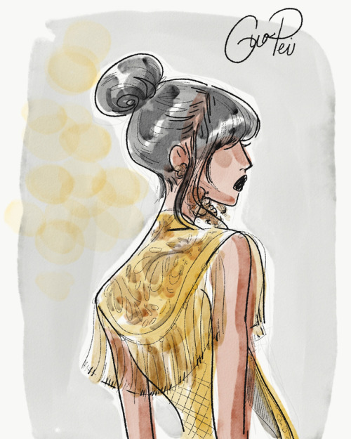 Quick @guopei fashion doodle from a few days ago!