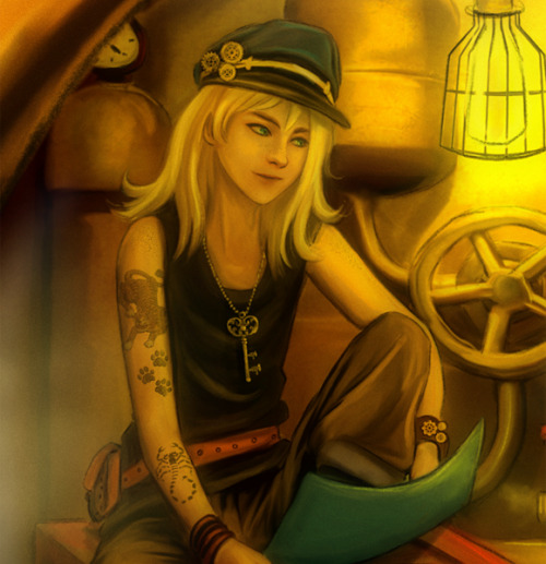 russian-fairy:  Belowdecks I decided to do more Steampunk AU, thanks to @iguanastevens for the inspiration! Check out their awesome steampunk fic! 