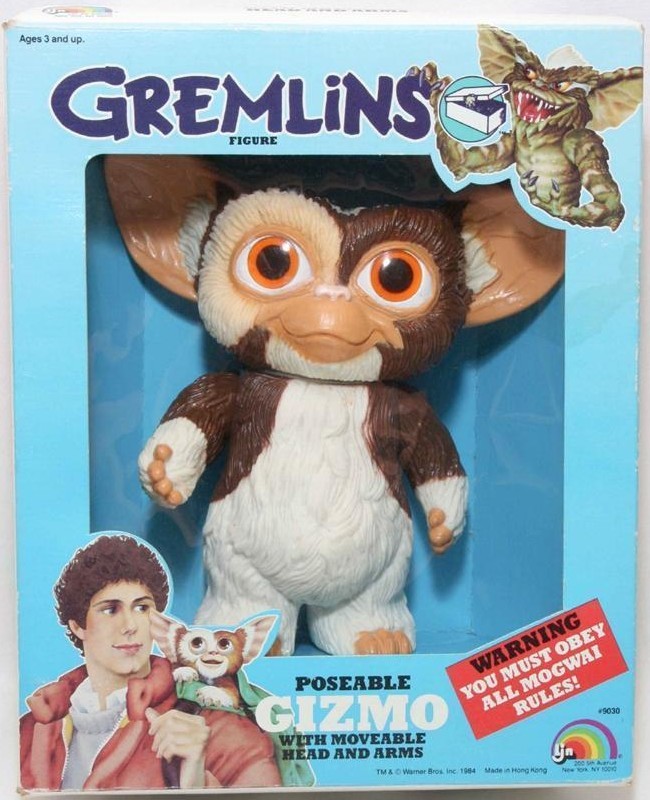 Vintage 80s Gizmo Gremlins Mogwai Plush Stuffed Animal by 