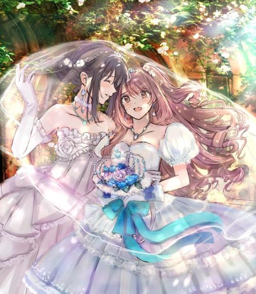 ✧･ﾟ: *✧ Happy (Belated) Yuri Day, Everyone! ✧ *:･ﾟ✧♡ Characters ♡ : Rin Shibuya ♥ Uzuki Shimamura♢ A