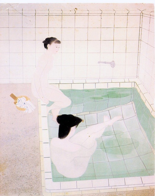 lamignonette:yuki ogura bathing women