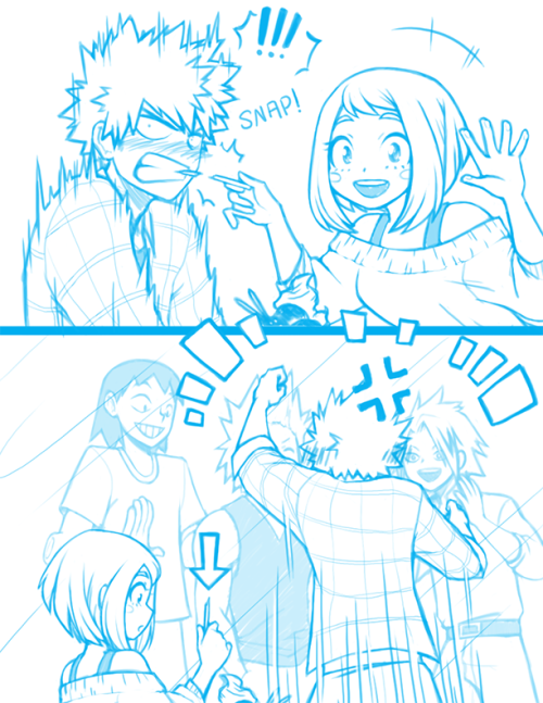 drizzydoodles: kacchako date pt. 2 featuring very supportive friends.