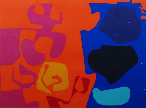 helloagauniverse:  Patrick Heron , January 1973 : 14, 1973, Screenprint In Colours