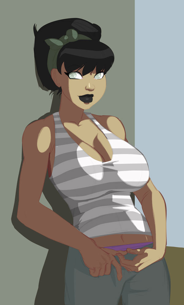 morganagod:  Older Toph Chilling by morganagod  Felt like trying a simple “dark/light”