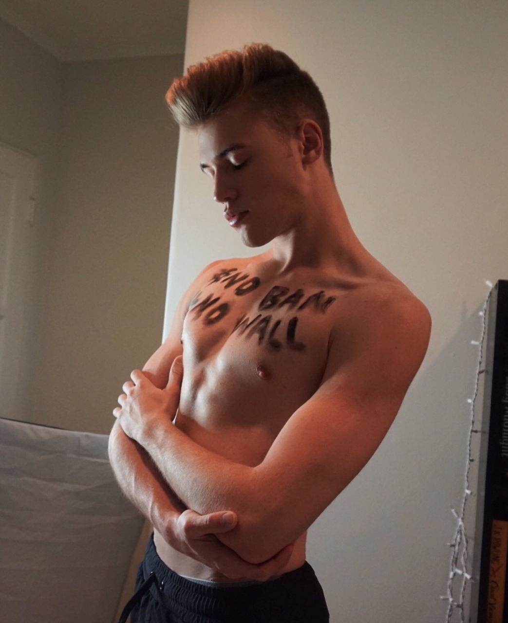 c-bassmeow:  Revolutionary  white gay activism. The wall has been cancelled. Trump