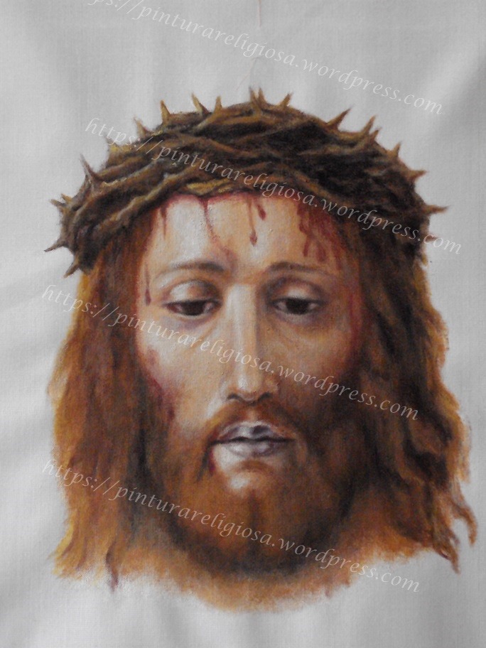 Pintura Religiosa — (vía Rostro de Cristo. Paño de “La Verónica”)
