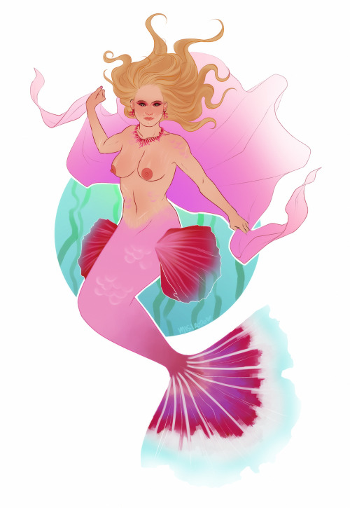 artofmisi:next mermay goes to nadette, in betta fish form! ♥