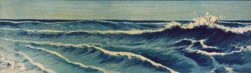 iamjapanese - UEHARA Konen（上原古年 Japanese, 1878-1940）Waves   波濤図 ...
