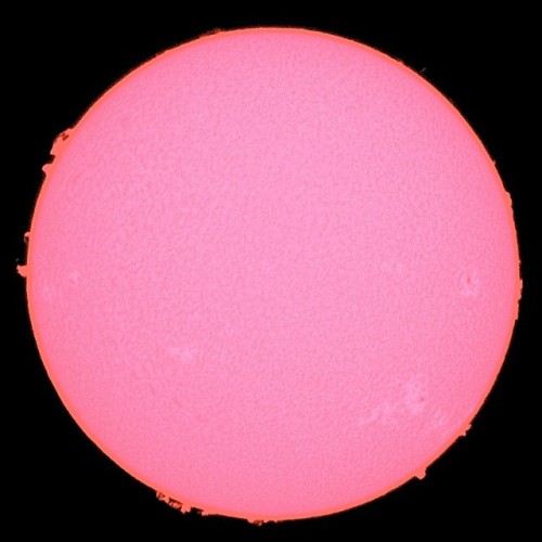 andyouandeye: my professor took this picture of the sun a few days ago through his solar telescope