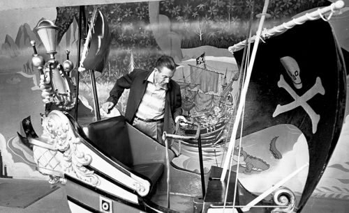 Walt prepares to board a pirate ship to Neverland