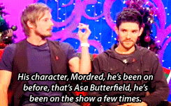 merthuriscanon:Bradley talking about Morded on Paul O’Grady Show (x)