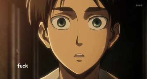 what-is-it-anon:  special-pancetta:  detektivcanon:  dammit eren  Maybe that’s why they all died. Their eyebrow game was weak.  oH MY GOD 