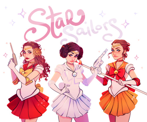 flowersilk:sailor naboo, sailor alderaan, and sailor jakku!patreon + instagram