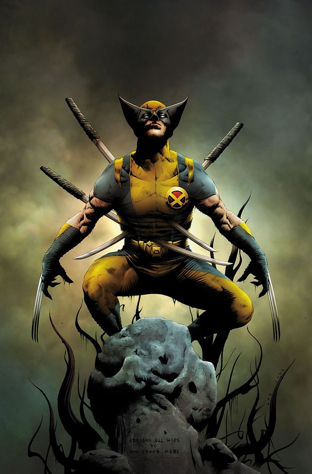 towritecomicsonherarms:  Wolverine and chums by Jae Lee 