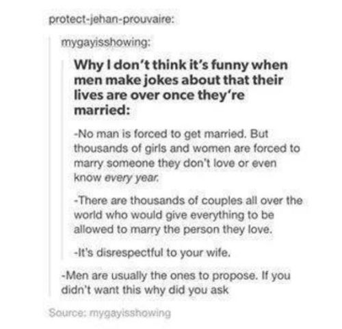 Men also live longer healthier lives if they’re married while the opposite happens for women. It’s a