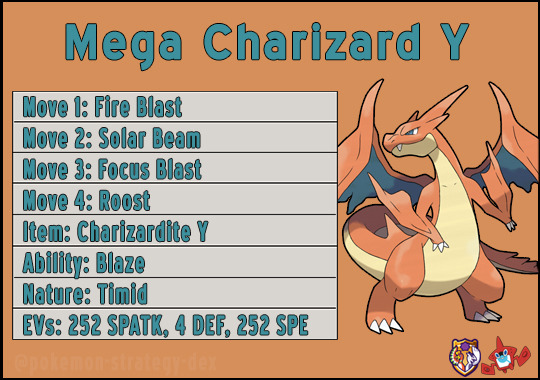 The Pokemon Strategy Dex — Mega Charizard-Y Moves: Fire Blast is best...