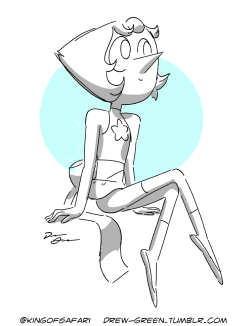 drew-green:  Been a busy bee this week, so I treated myself to a little pre-bed Pearl goodness.  My favorite Crystal Gem to draw, if you haven’t noticed.~Drew