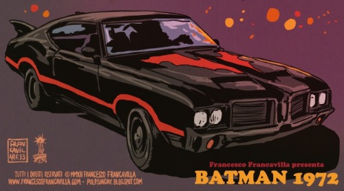 francavillarts:
“ BEST (& GROOVIEST) COMICBOOK OF 2013? (that didn’t happen)
BATMAN 1972
Concept/story/art by Francesco Francavilla
Reblog this if you agree :)
Cheers,
FF
”