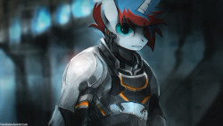 Mass Effect inspired commission for Vulpai