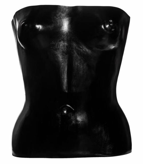 Yves Saint Laurent by Tom Ford | leather torso corset runway piece | Spring 2001 Ready-to-Wear | mod