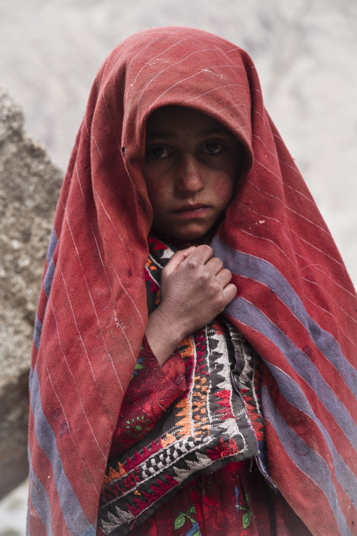 A Wakhi girl looking at lens. Taken in Wakhan Corridor, Badakhshan, Afghanistan on June 4, 2012.PayP