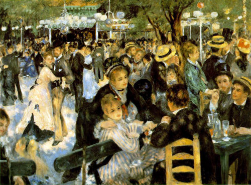 One of my favorite works by Renoir: Pierre-Auguste Renoir, Bal du moulin de la Galette, 1876