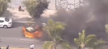 May 29/30 2020 - Police Cars Burn In Atlanta / Los Angeles / Seattle / Philadelphia / Miami / Pittsburgh