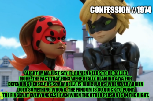 “Alight Imma just say it: Adrien needs to be called more. The fact that fans were really blaming Aly