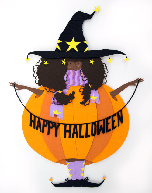 Happy Halloween tumblies: where even witch-folk dress up for trick-or-treating.(Be safe out there ev