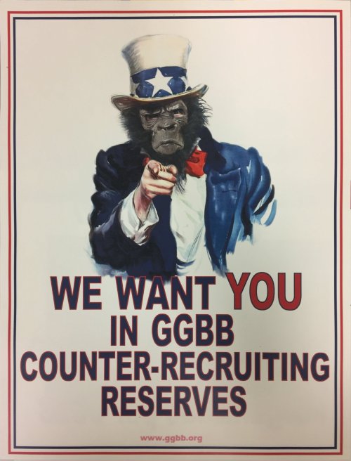 bm-feminist-art: We Want You in GGBB Counter-Recruiting Reserves, Guerrilla Girls BroadBand, Inc.,, 