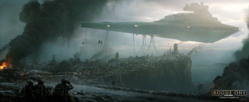 conceptartworld:Check out this Star Wars: Rogue One concept art by Andree Wallin! This early look of