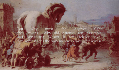  History Meme: 1/1 War The Trojan War  In Greek mythology, the Trojan War was waged against the city of Troy by the Achaeans (Greeks) after Paris of Troy took Helen from her husband Menelaus king of Sparta. The war is one of the most important events