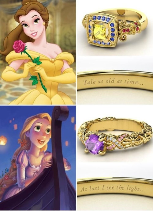 Porn photo little-tatertot:  Disney Engagement Rings!!
