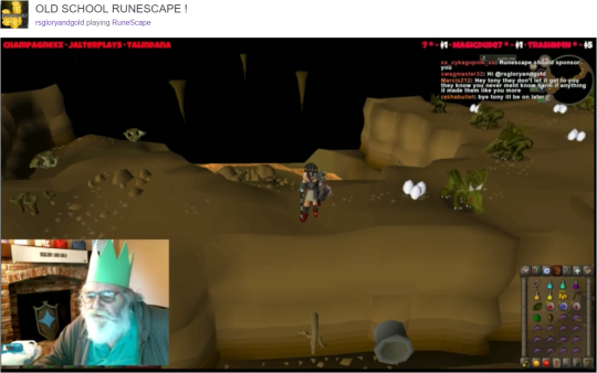 audceleste:  plushme:  oldroots:  the only lets player i give a shit about is rsgloryandgold who is like an 75 year old runescape player who streams his play sessions and tells people to fight him in the wilderness if they dont like him    #no seriously