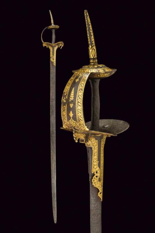 Gold decorated khanda, India, 18th century.from Czerny’s International Auction House