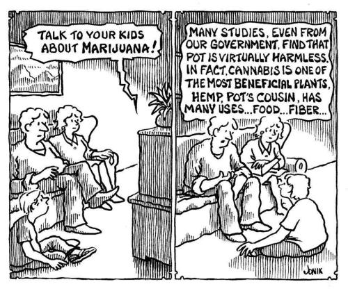 weedporndaily:  Remember to talk to your kids about marijuana