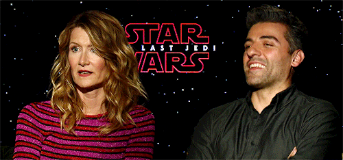 poesddameron: Oscar Isaac & Laura Dern: The Last Jedi stars reveal their most prized Star Wars p