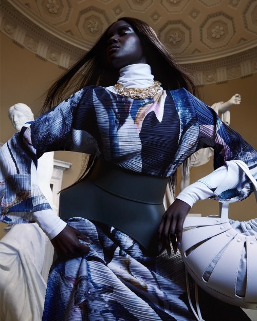 black-is-no-colour:Duckie Thot in “The Art of Dressing”, photographed by Carlijn Jacobs and styled b