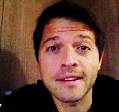 ollygollymolly:hurleyquinn:mishas-dick:Feeling down? Here.. have a Misha Smile.Is it bad I smiled ba