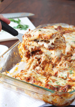 foodsforus:  Three Cheese Pasta Bake  