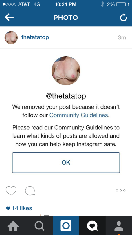 Porn Pics Instagram and censorship² of my nipples