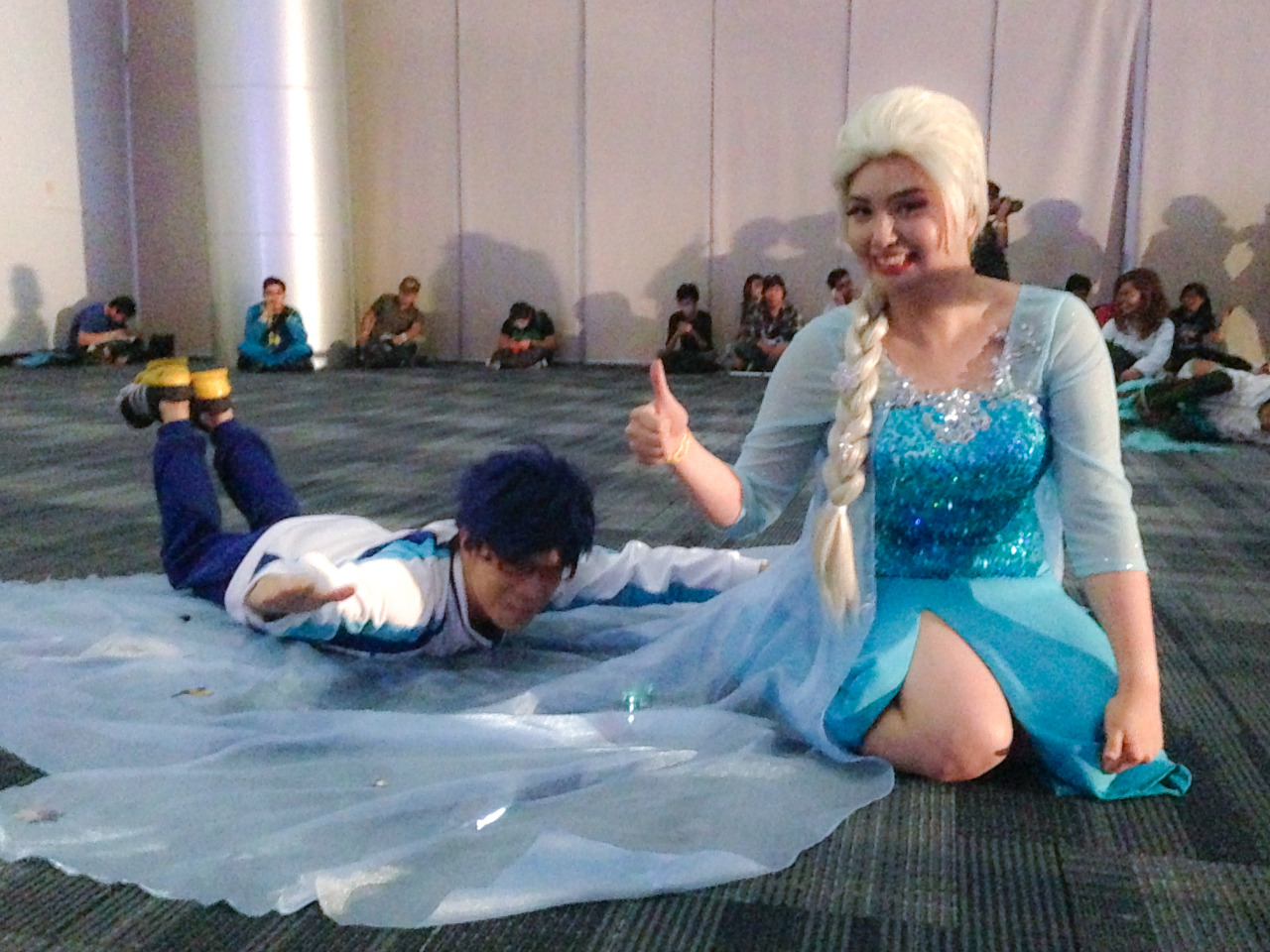 behindinfinity:  And they said we couldn’t shoot a relay at a convention Makoto