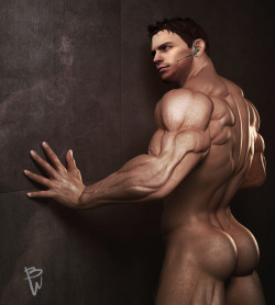 themanchrisredfield:  Pic By: Boldwolf Tale That ass on him 